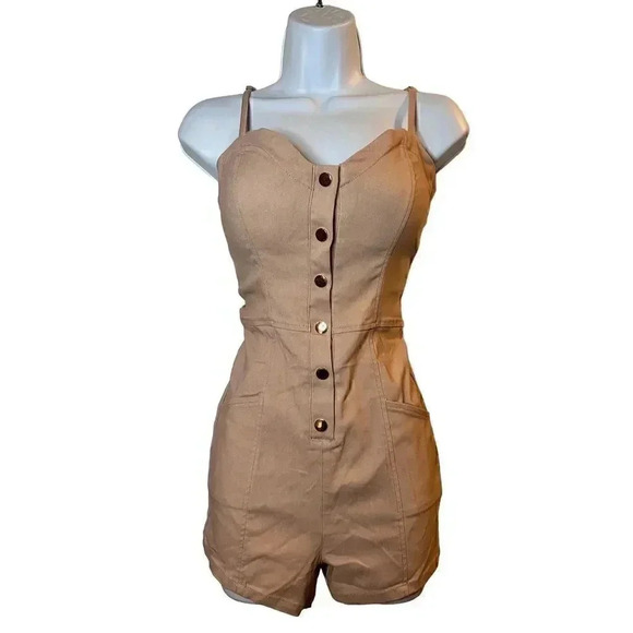 NWOT✨Haute Monde Blush Pink Romper Size M - Picture 1 of 11